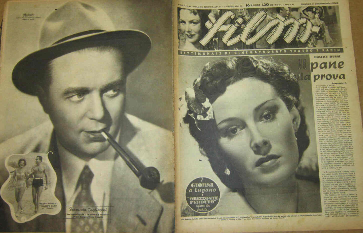 FILM (1938-50) magazine side cover Issue 41 10 October 1942