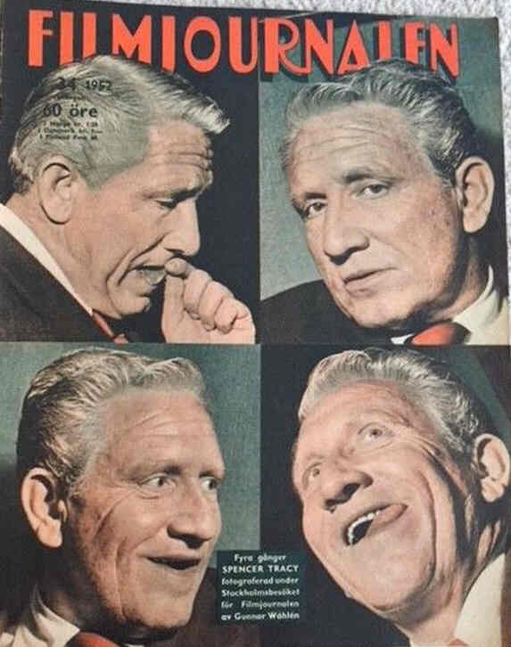 FILMJOURNALEN magazine side cover Issue 34   1952