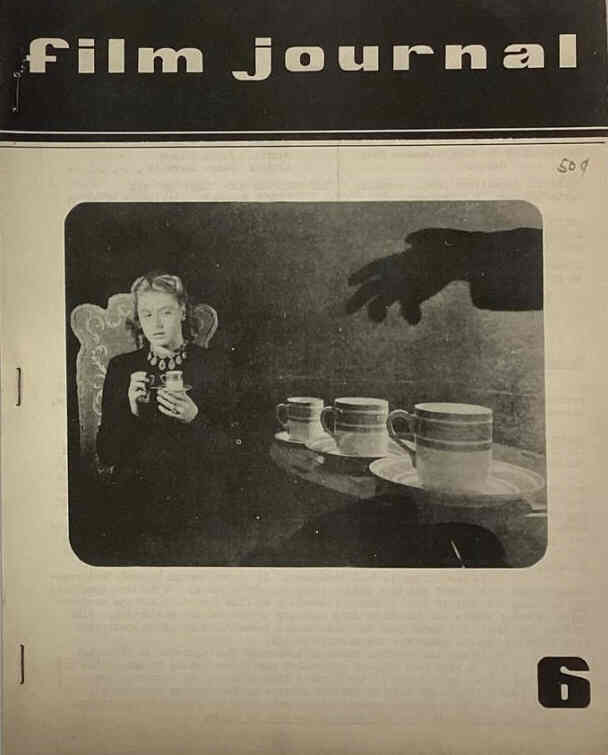 FILM JOURNAL magazine side cover Issue 6  December 1956