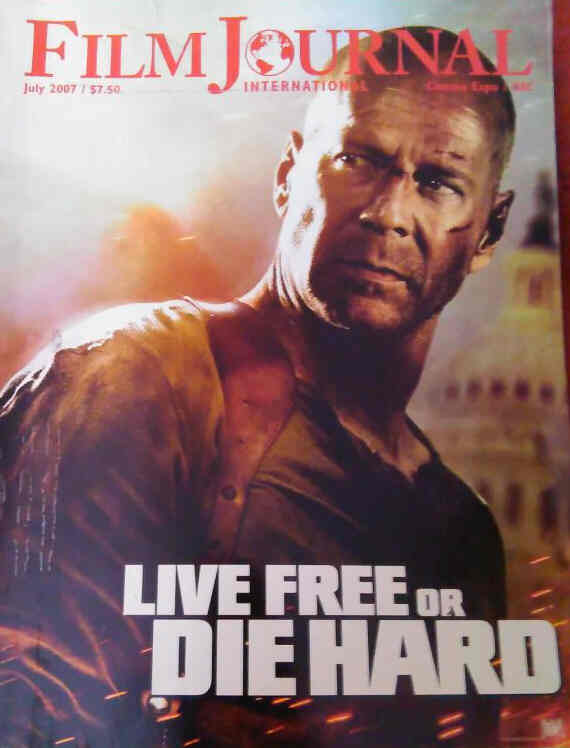 FILM JOURNAL INTERNATIONAL magazine side cover  July 2007