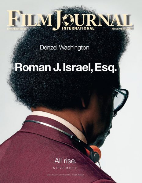 FILM JOURNAL INTERNATIONAL magazine side cover  November 2017