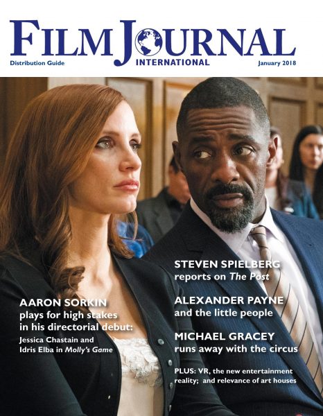 FILM JOURNAL INTERNATIONAL magazine side cover  January 2018