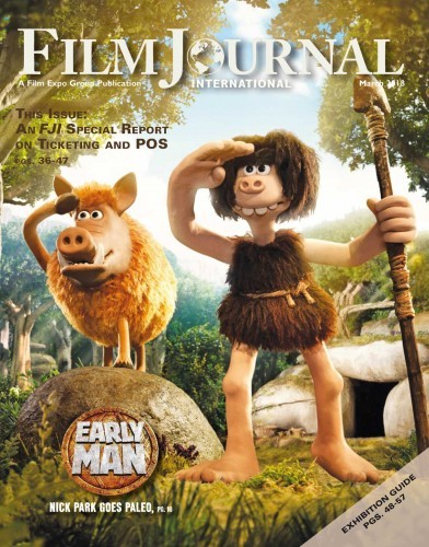 FILM JOURNAL INTERNATIONAL magazine side cover  March 2018