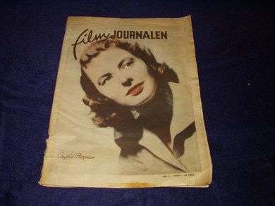 FILMJOURNALEN (Norway) magazine side cover Issue 3  1945