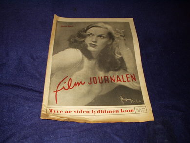 FILMJOURNALEN (Norway) magazine side cover Issue 16  1946