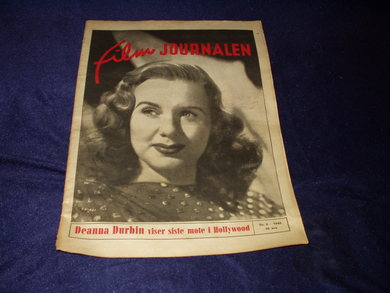 FILMJOURNALEN (Norway) magazine side cover Issue 8  1946