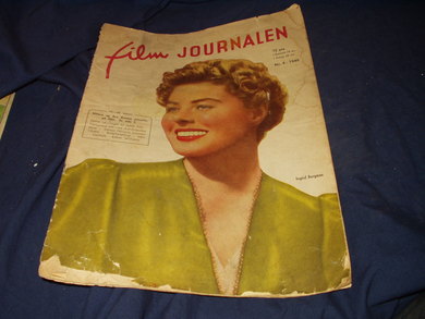 FILMJOURNALEN (Norway) magazine side cover Issue 4  1949