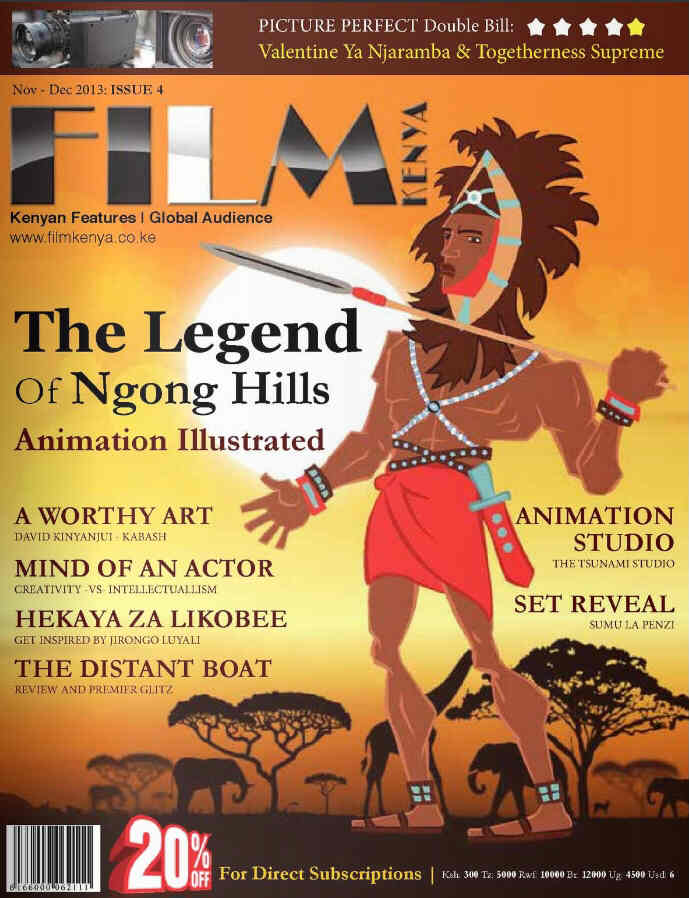 FILM KENYA magazine side cover Issue 4 November/December 2013