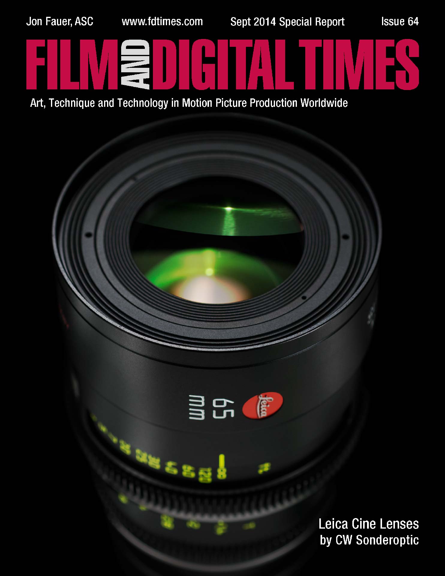 FILM AND DIGITAL TIMES magazine side cover Issue 64  2014