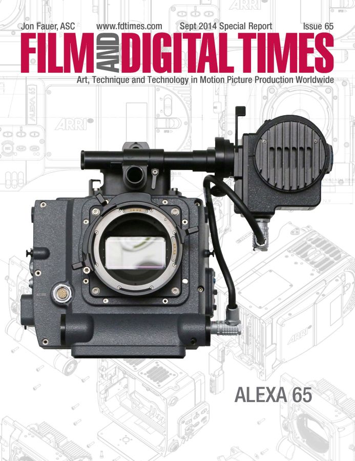 FILM AND DIGITAL TIMES magazine side cover Issue 65 September 2014