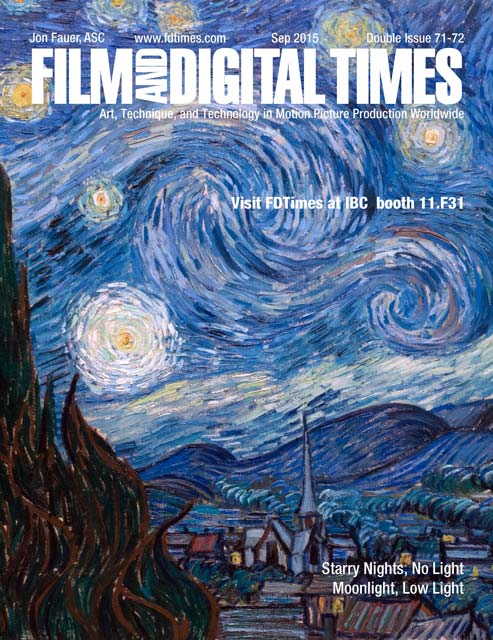 FILM AND DIGITAL TIMES magazine side cover Issue 71/2 September 2015