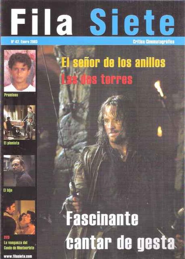 FILA SIETE magazine side cover Issue 42  January 2002