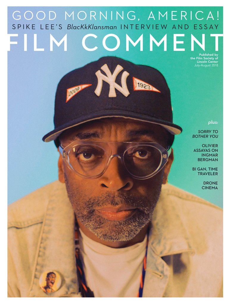 FILM COMMENT magazine side cover  July/August 2018