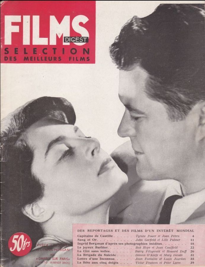 FILMS DIGEST magazine side cover Issue 3  January 1949