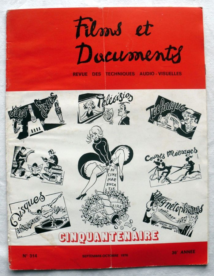 FILMS ET DOCUMENTS magazine side cover Issue 314  September/October 1976