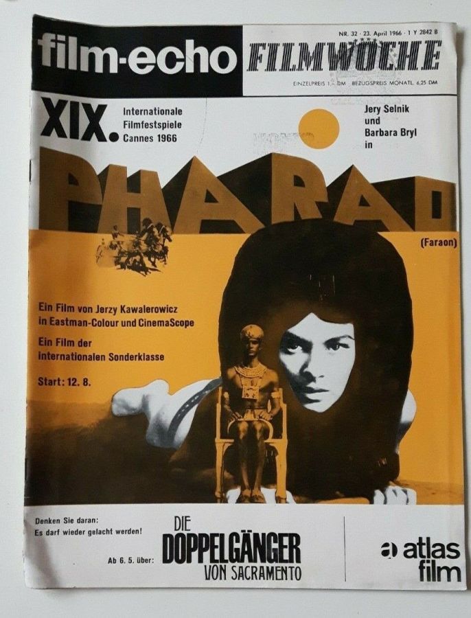 FILM-ECHO FILMWOCHE magazine side cover Issue 32 23 April 1966