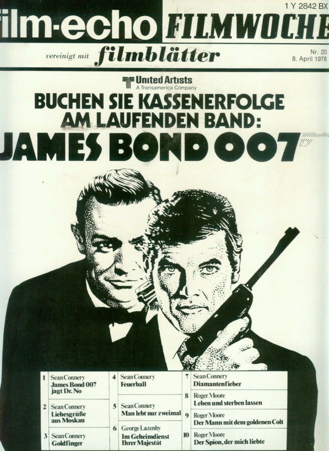 FILM-ECHO FILMWOCHE magazine side cover Issue 20 8 April 1978