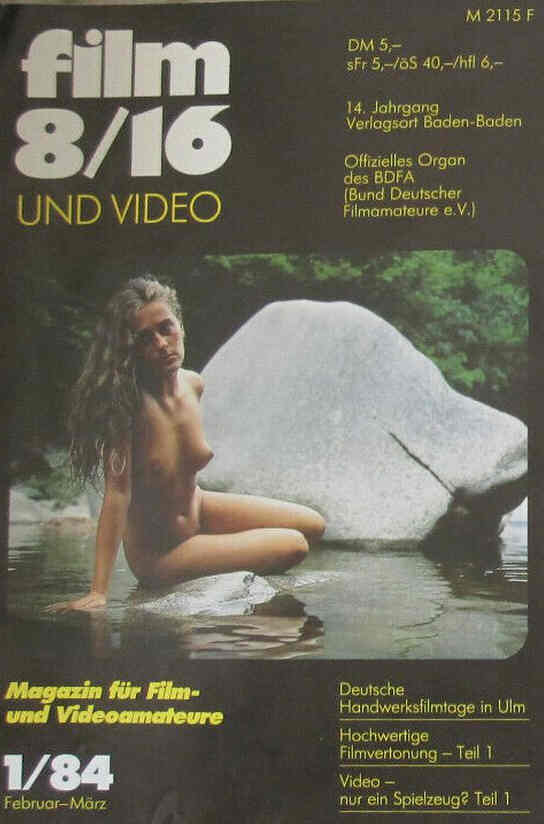 FILM 8/16 UND VIDEO magazine side cover Issue 1  February/March 1984