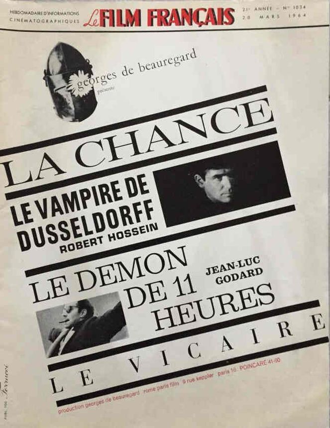 FILM FRANCAIS | LE magazine side cover Issue 1034 20 March 1964