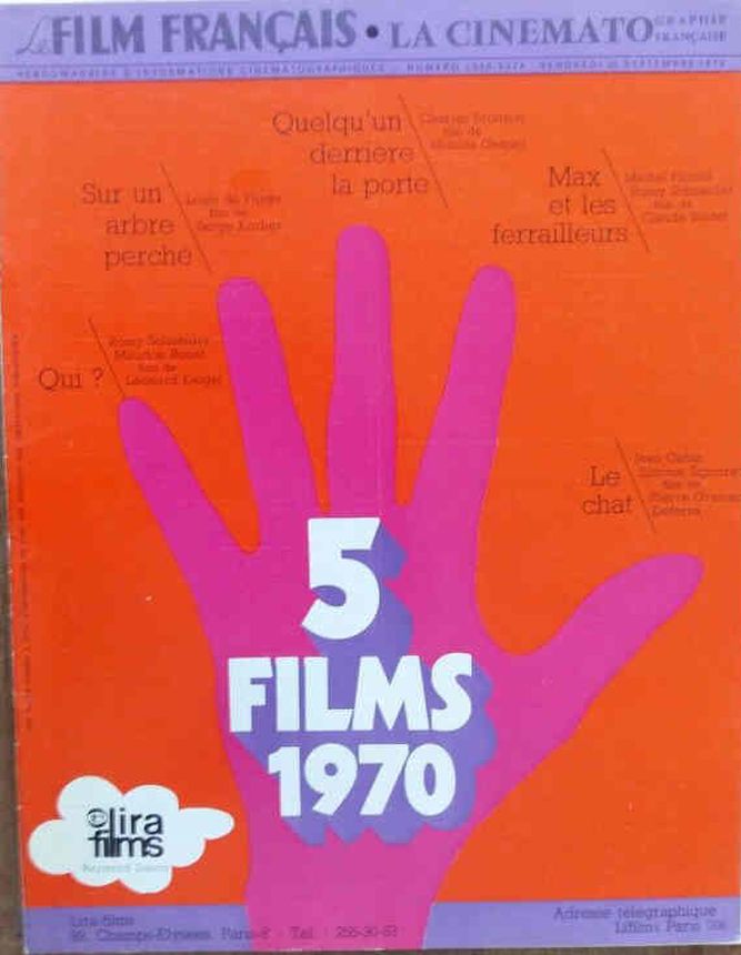 FILM FRANCAIS | LE magazine side cover Issue 1356 25 September 1970