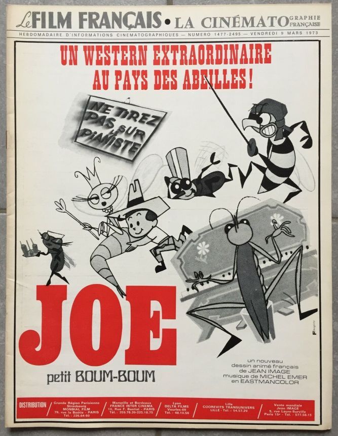 FILM FRANCAIS | LE magazine side cover Issue 1477 9 March 1973