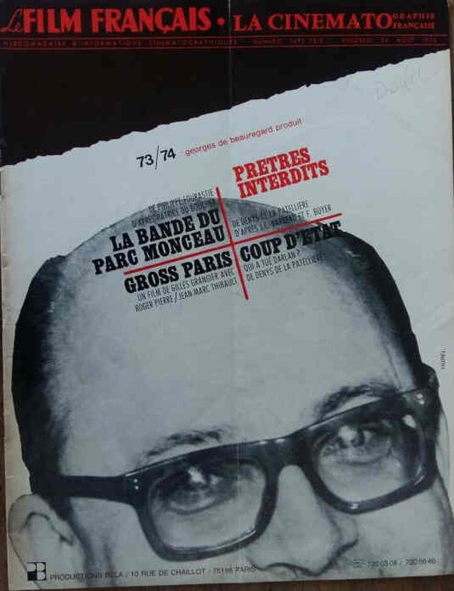 FILM FRANCAIS | LE magazine side cover Issue 1495 24 August 1973