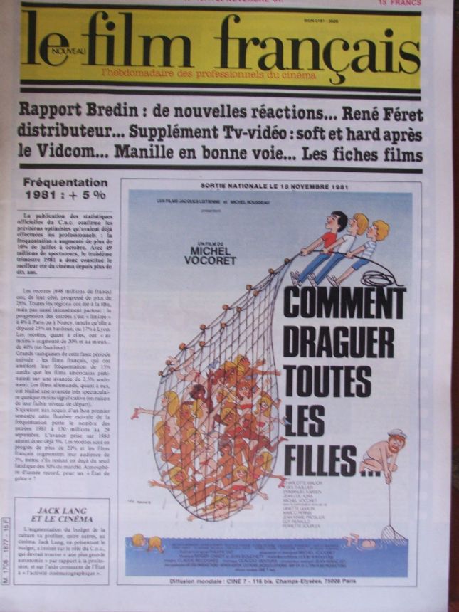 FILM FRANCAIS | LE magazine side cover Issue 1877 20 November 1981