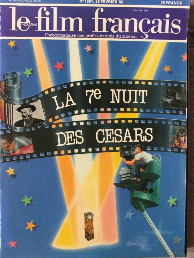 FILM FRANCAIS | LE magazine side cover Issue 1891 26 February 1982