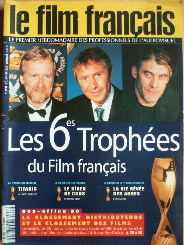 FILM FRANCAIS | LE magazine side cover Issue 2757 22 January 1999