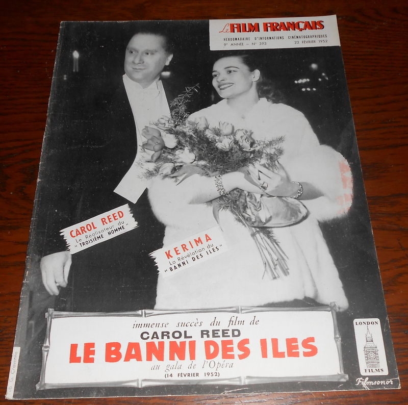 FILM FRANCAIS | LE magazine side cover Issue 393 22 February 1952