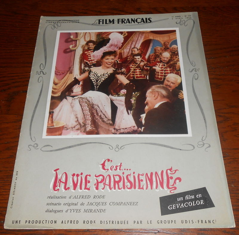 FILM FRANCAIS | LE magazine side cover Issue 510 2 April 1954