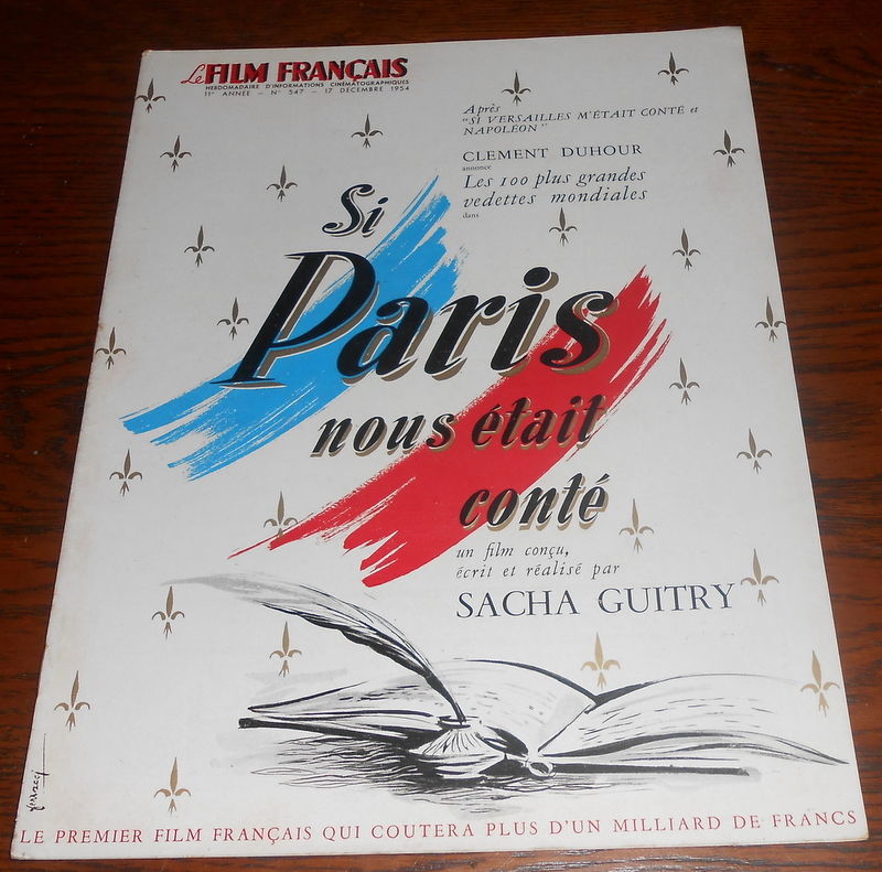 FILM FRANCAIS | LE magazine side cover Issue 547 17 December 1954