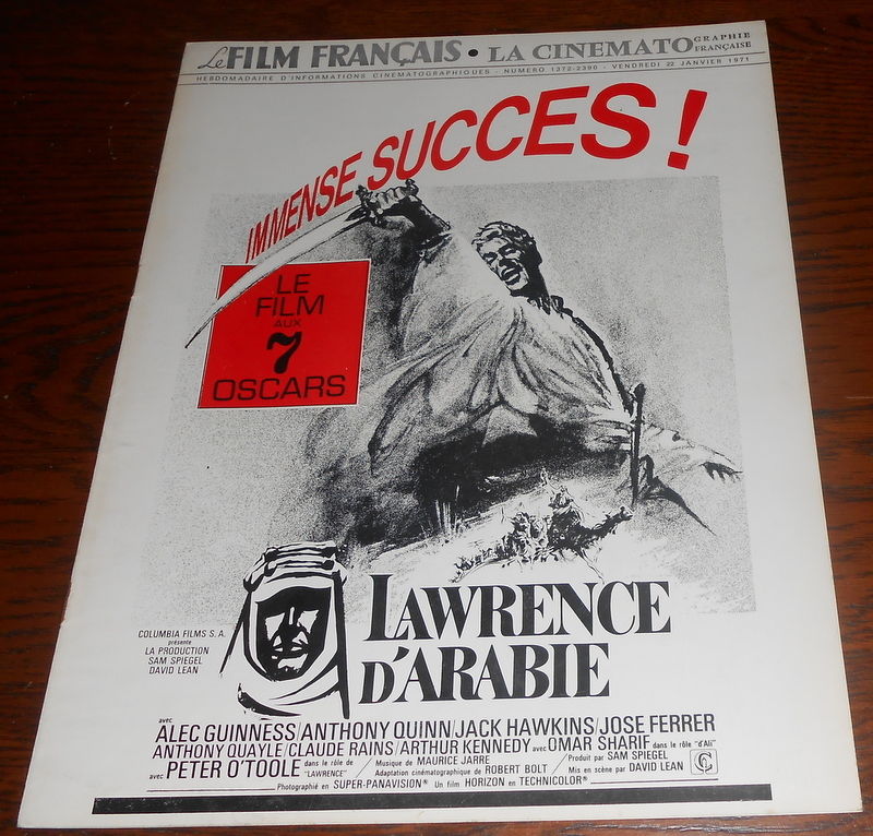 FILM FRANCAIS | LE magazine side cover Issue 1372 22 January 1971