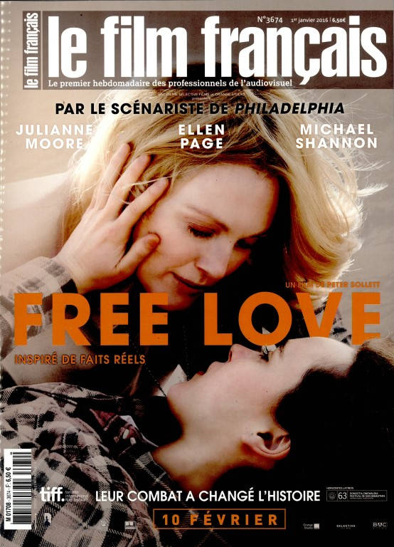 FILM FRANCAIS | LE magazine side cover Issue 3674 1 January 2016