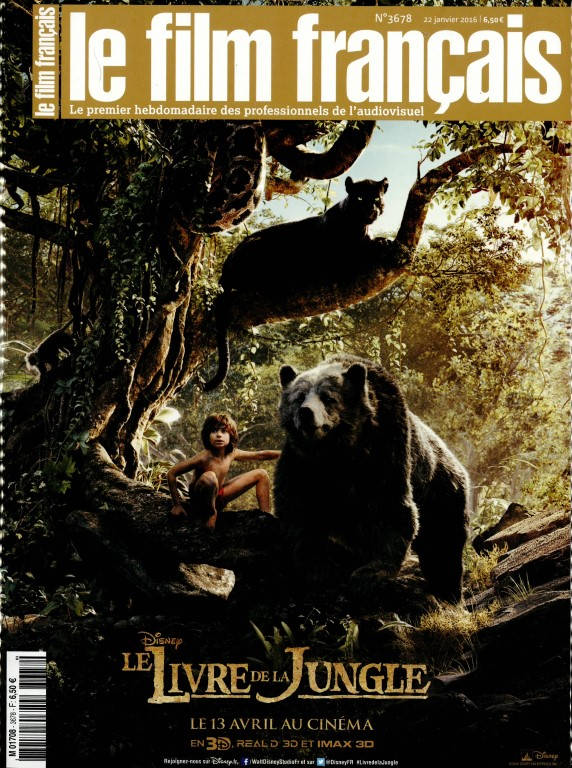 FILM FRANCAIS | LE magazine side cover Issue 3678 22 January 2016