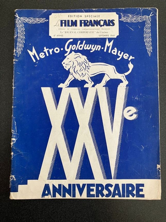 FILM FRANCAIS | LE magazine side cover  September 1949