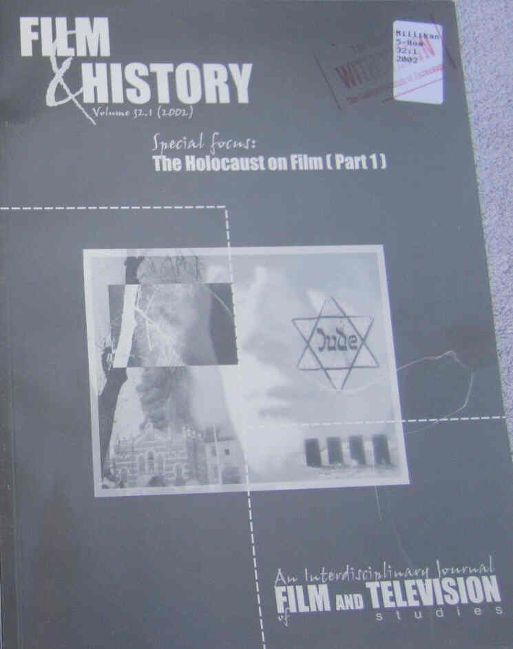 FILM AND HISTORY magazine side cover  Vol 32 No 1  2002