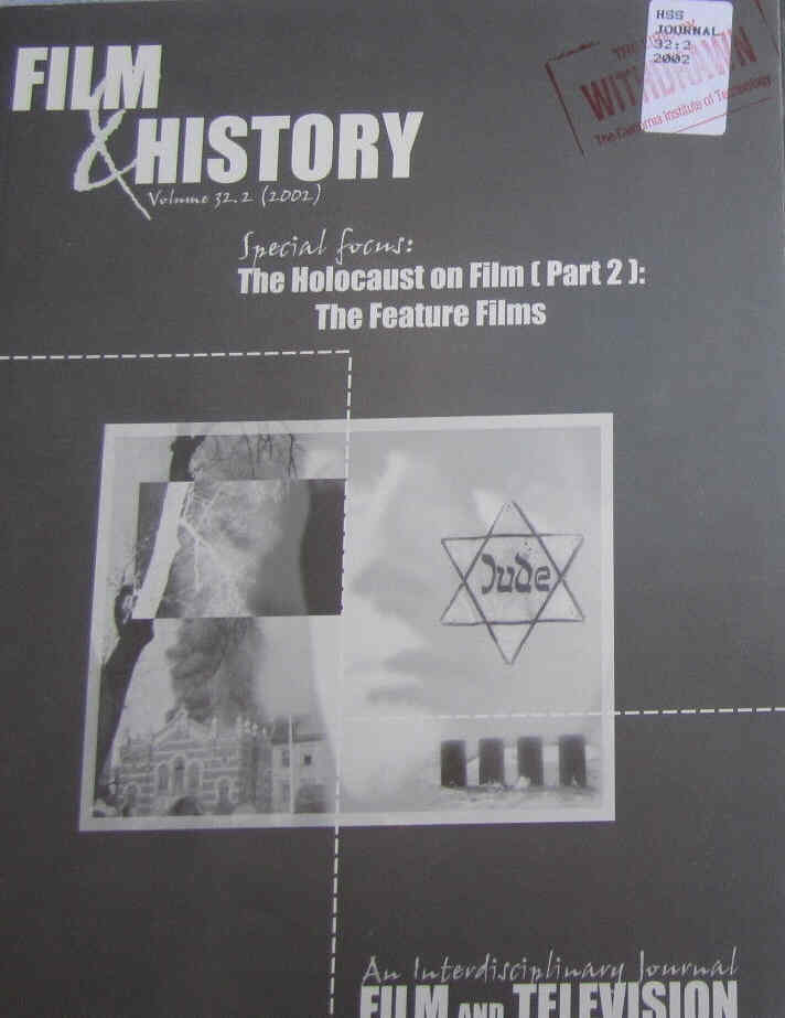 FILM AND HISTORY magazine side cover  Vol 32 No 2  2002