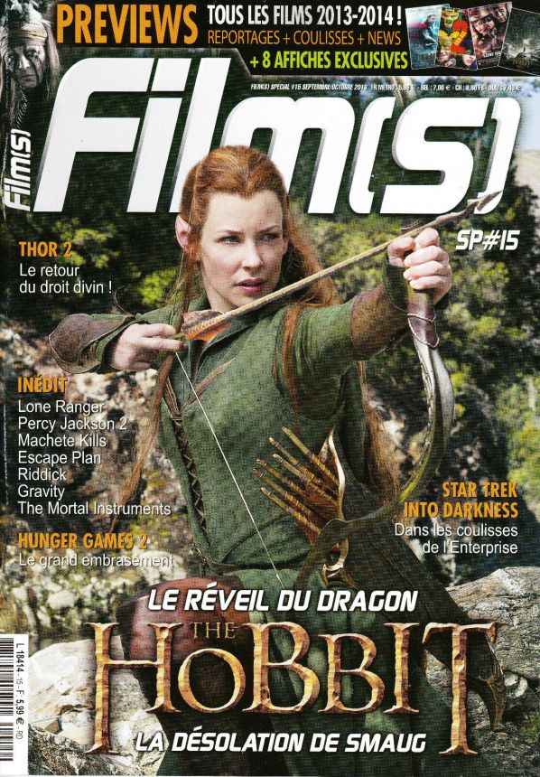 FILM(S) HORS-SERIE magazine side cover Issue 15  September/October 2018