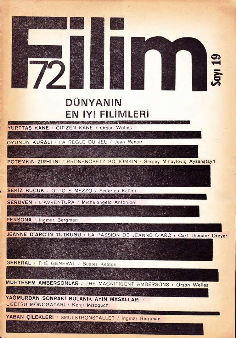 FILIM 70 magazine side cover Issue 19 9 March 1972