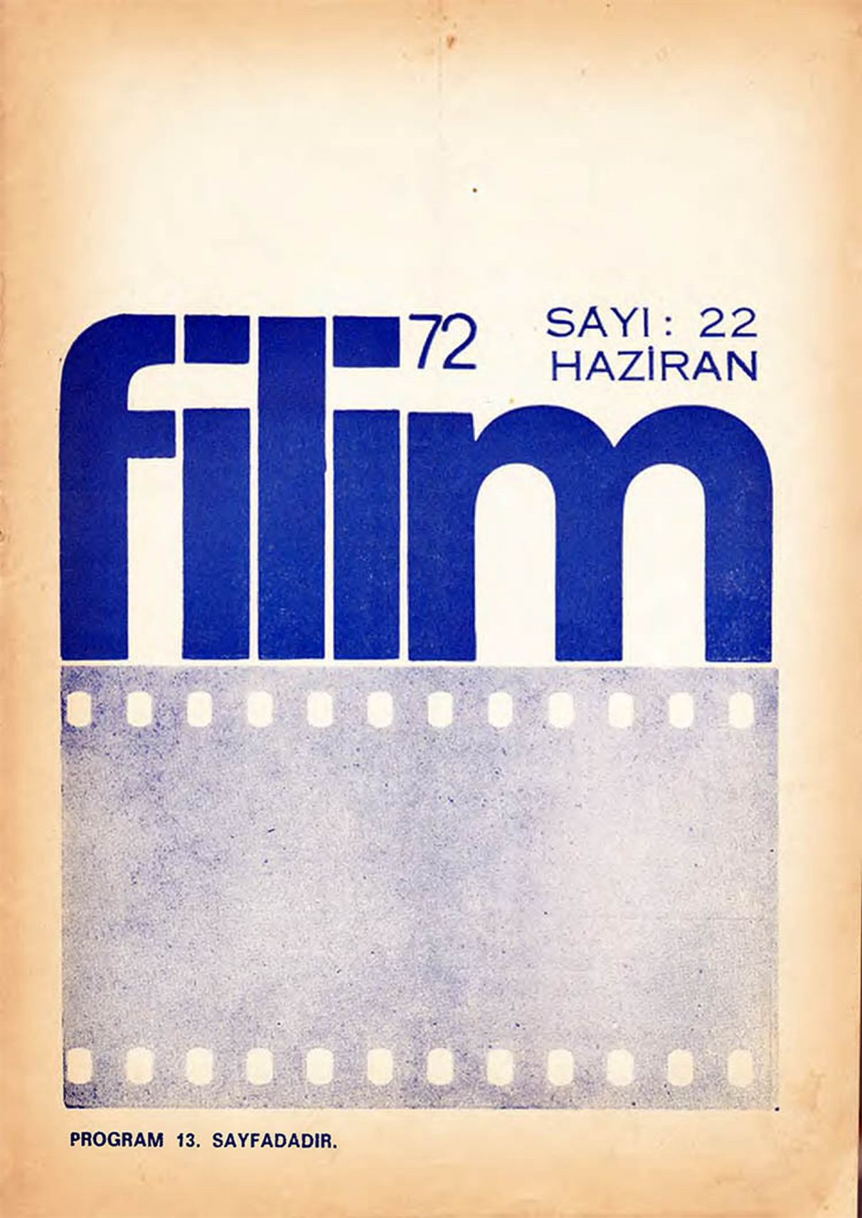 FILIM 70 magazine side cover Issue 22  June 1972