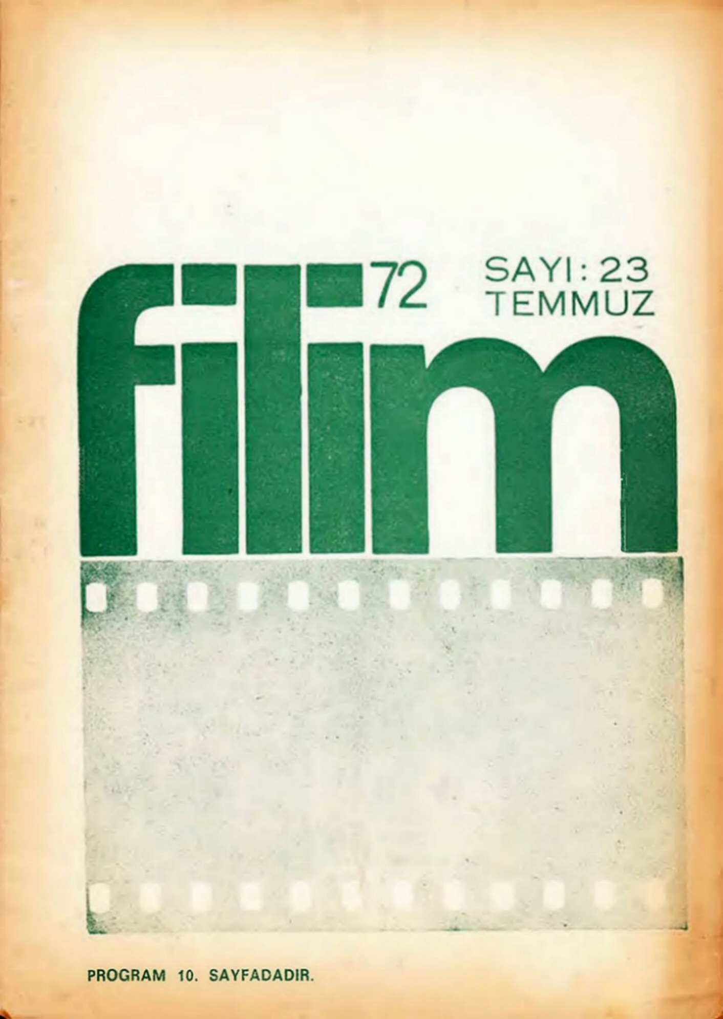 FILIM 70 magazine side cover Issue 23 3 July 1972