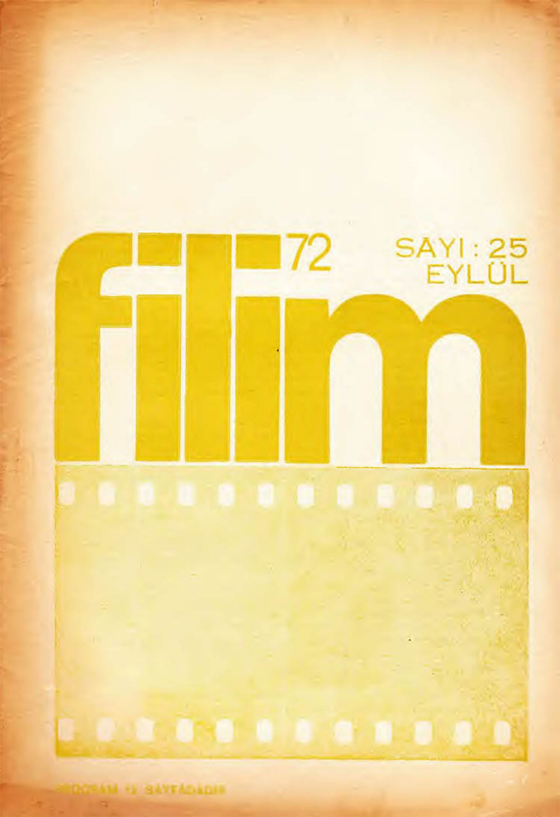 FILIM 70 magazine side cover Issue 25  September 1972