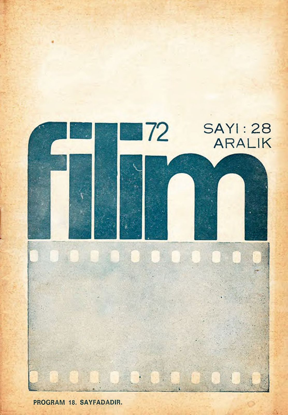 FILIM 70 magazine side cover Issue 28  December 1972