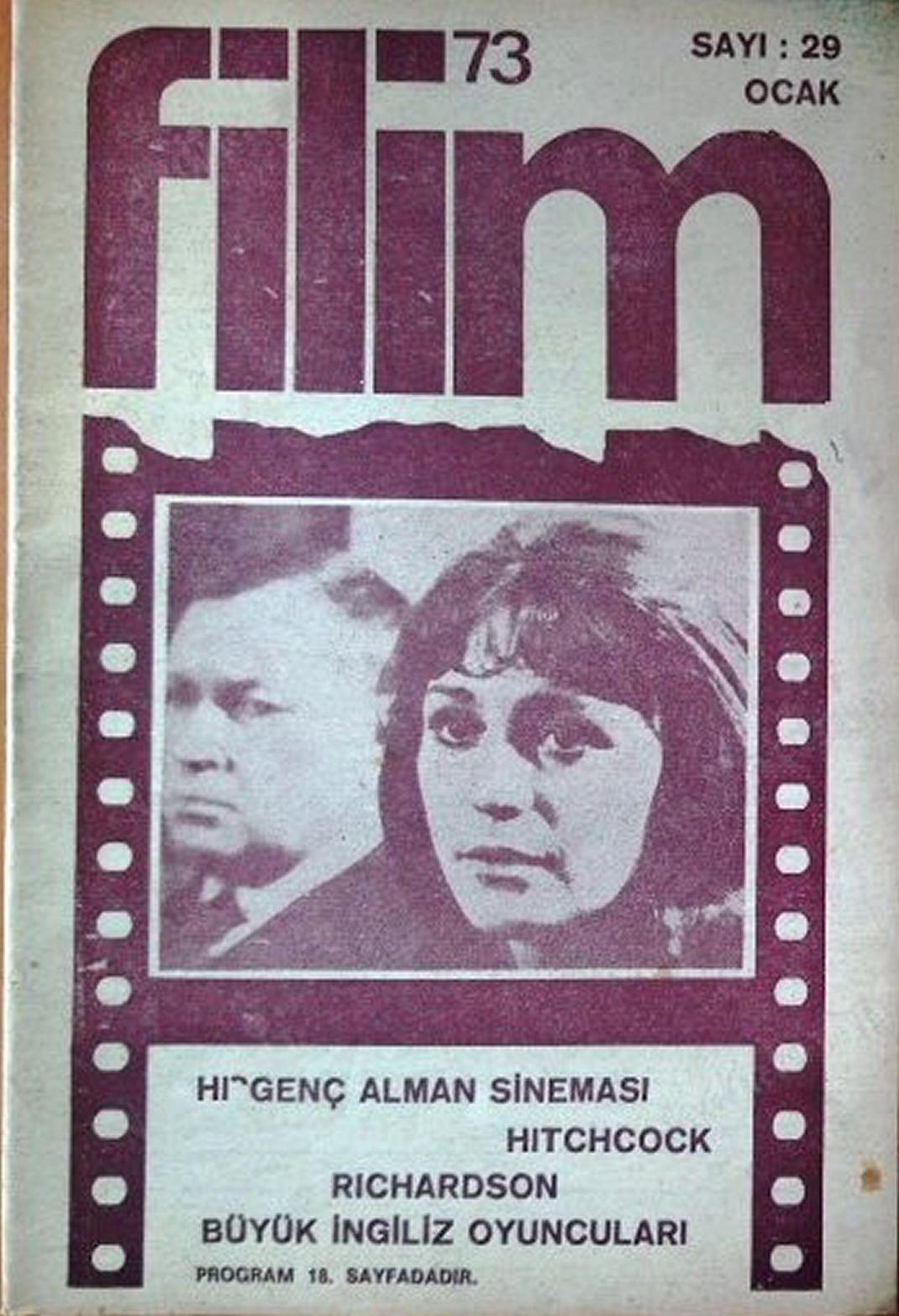 FILIM 70 magazine side cover Issue 29  January 1973