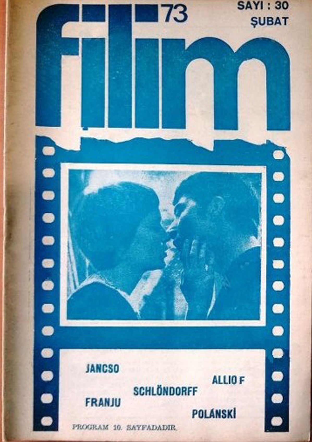 FILIM 70 magazine side cover Issue 30  February 1973