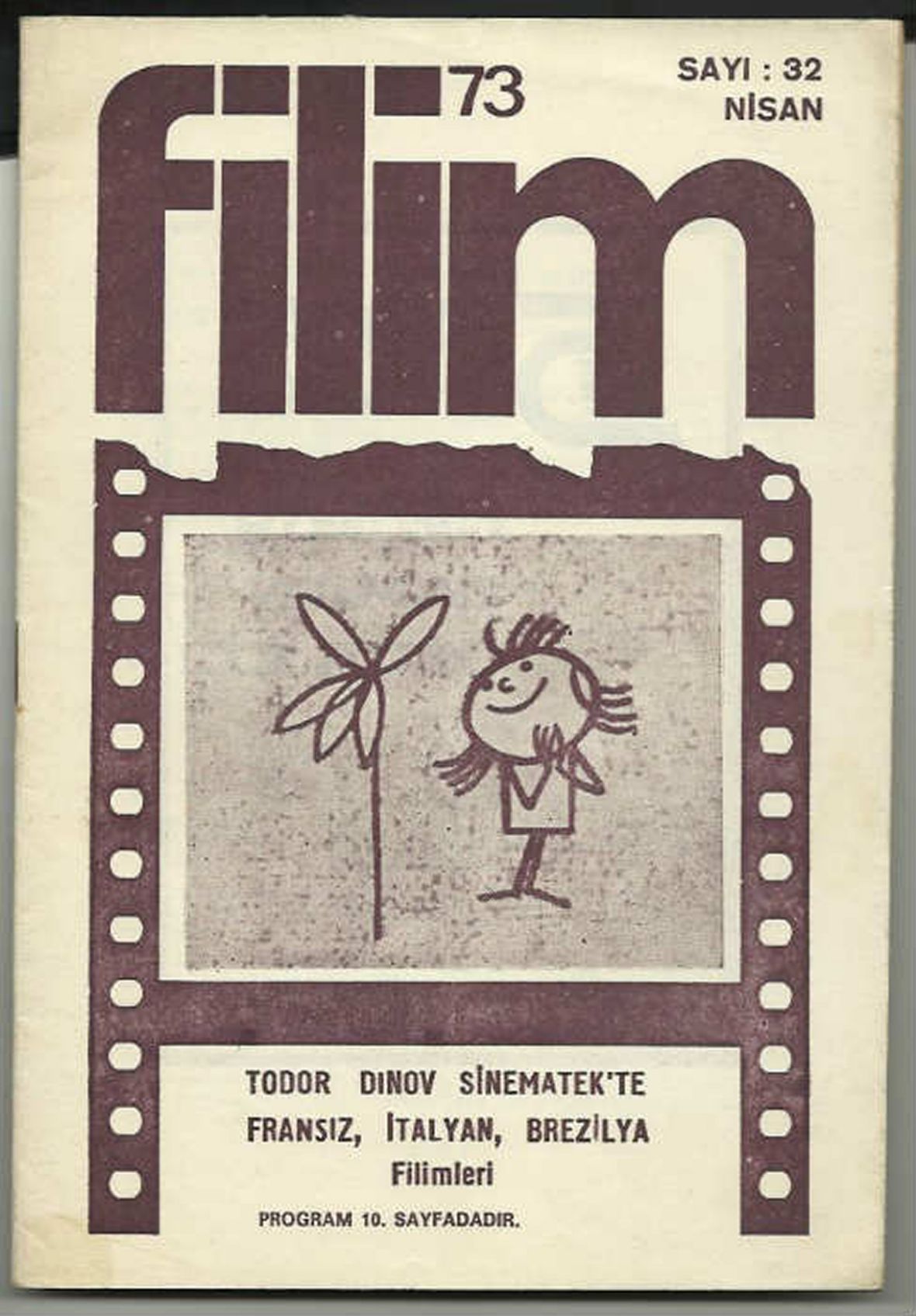 FILIM 70 magazine side cover Issue 32  April 1973
