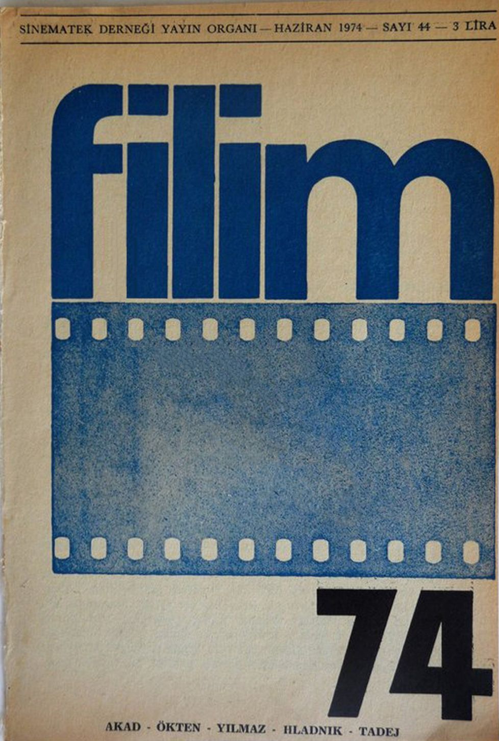 FILIM 70 magazine side cover Issue 44   1974