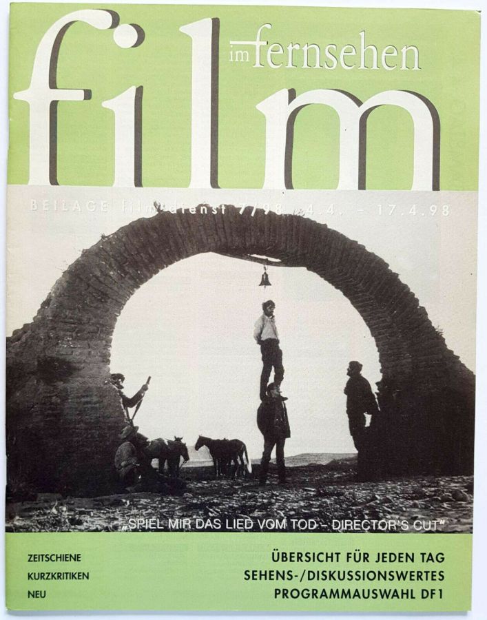 FILM IM FERNSEHEN magazine side cover Issue 7 4 April 1998