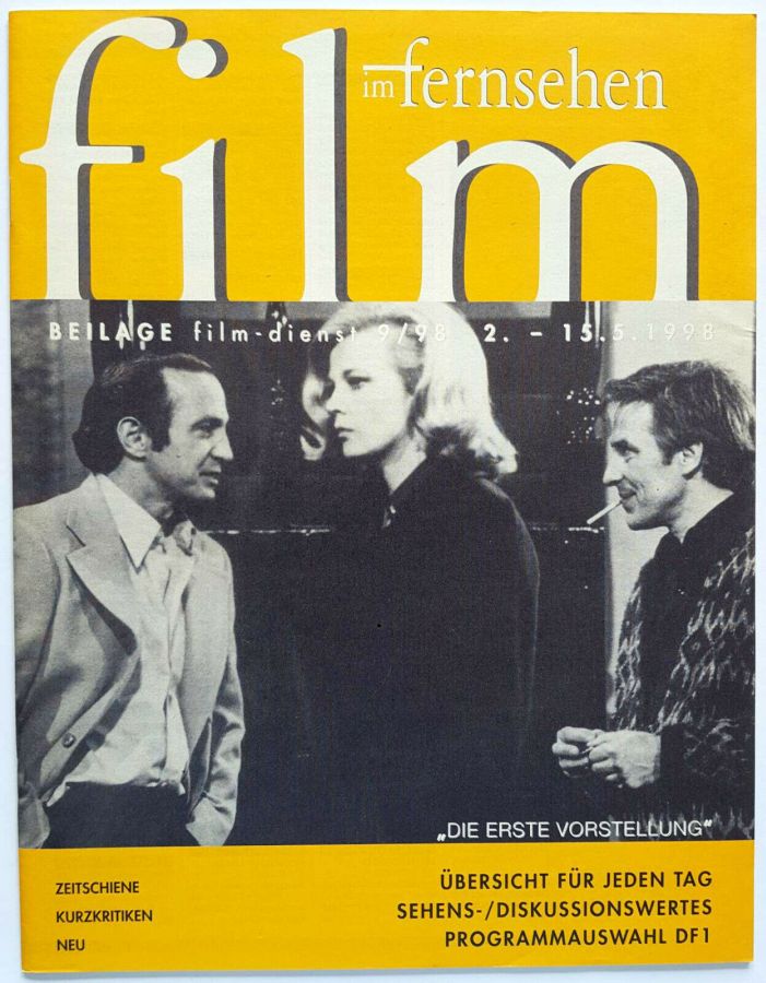 FILM IM FERNSEHEN magazine side cover Issue 9 2 May 1998